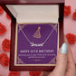 36th Birthday Gift for Her - Birthday Necklace, Gifts For Bestfriend, Sister 36th, 36th Birthday Card, Necklace With Message Card