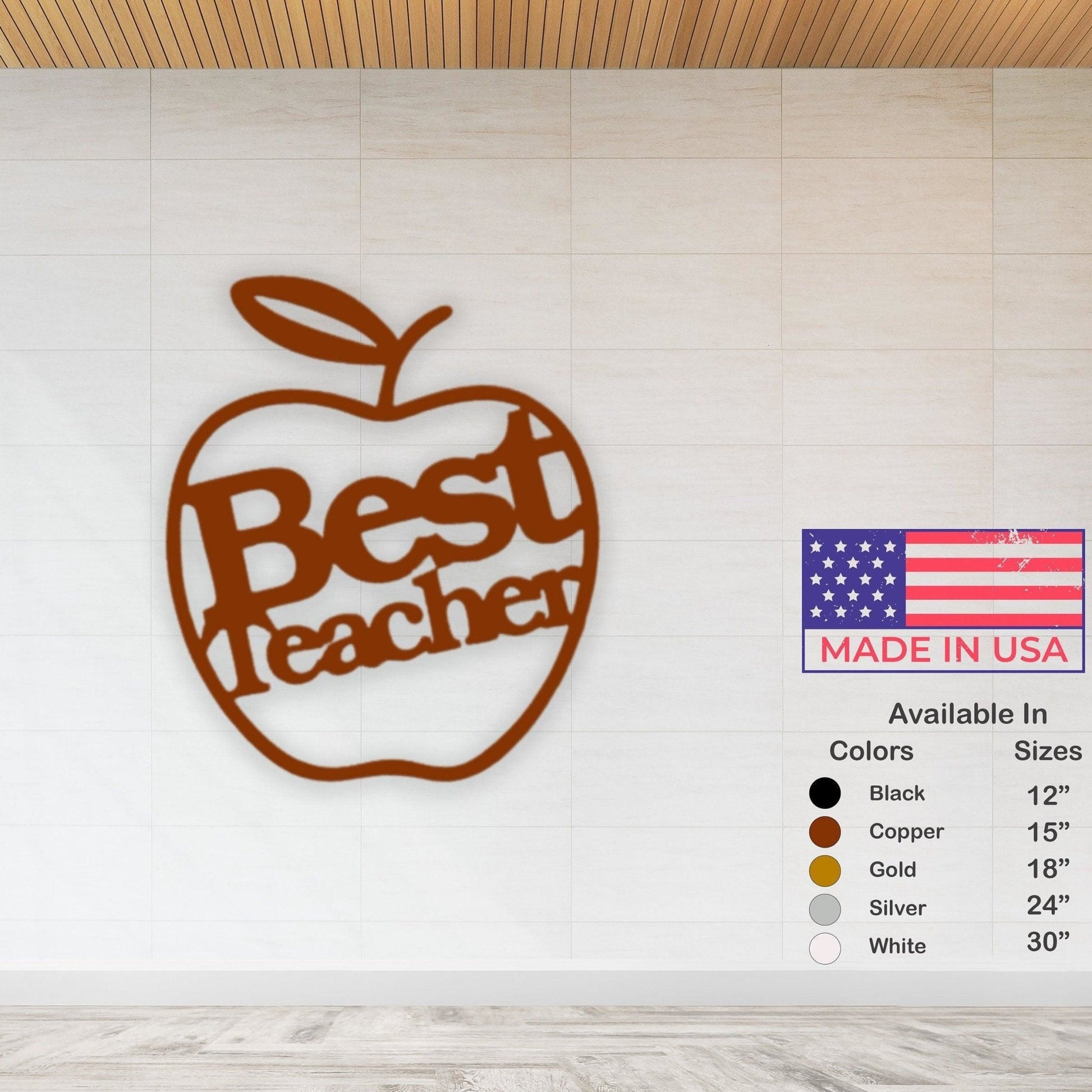 Best Teacher Gift - Metal Wall Sign - Teacher Appreciation Art - Classroom Decor - Stylinsoul