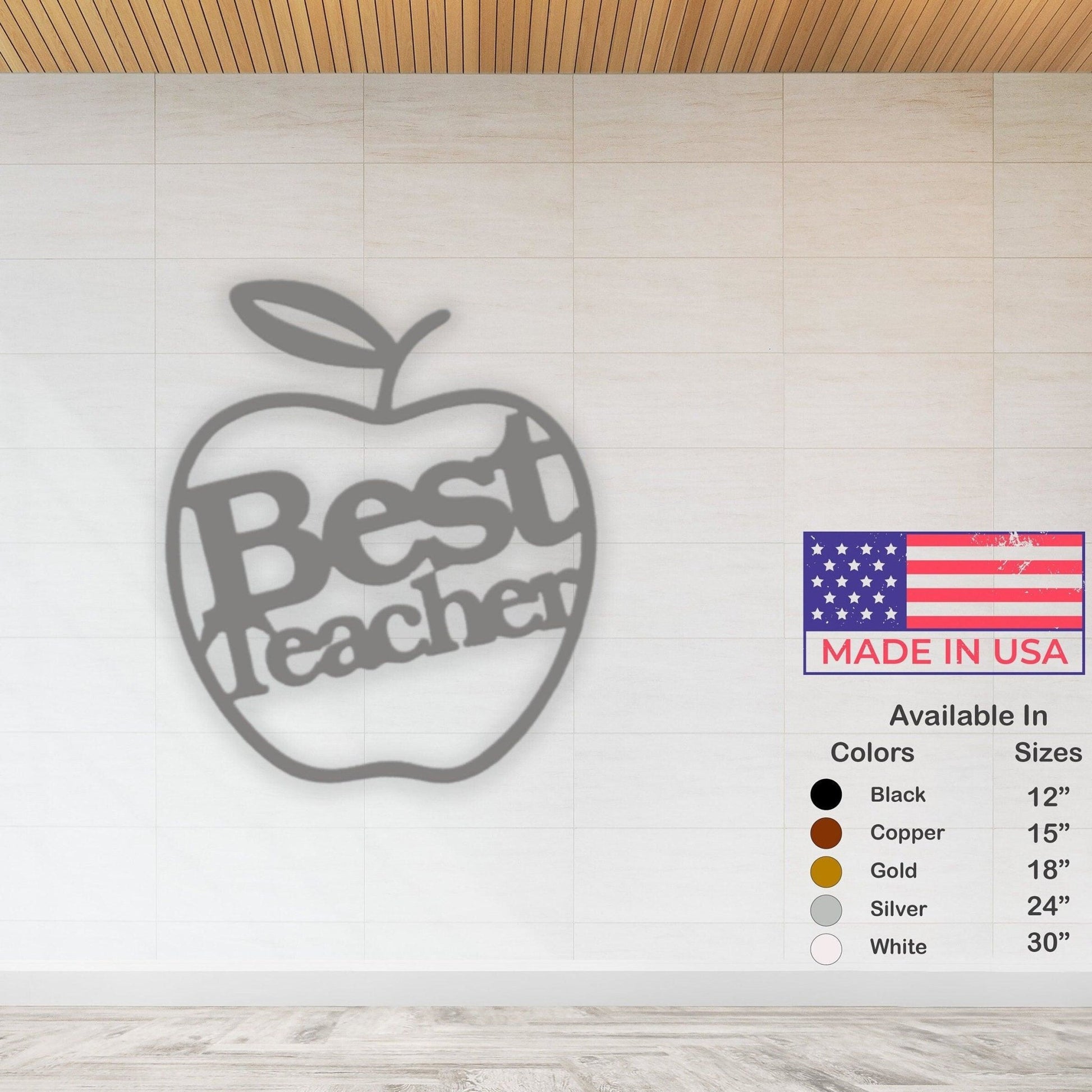 Best Teacher Gift - Metal Wall Sign - Teacher Appreciation Art - Classroom Decor - Stylinsoul