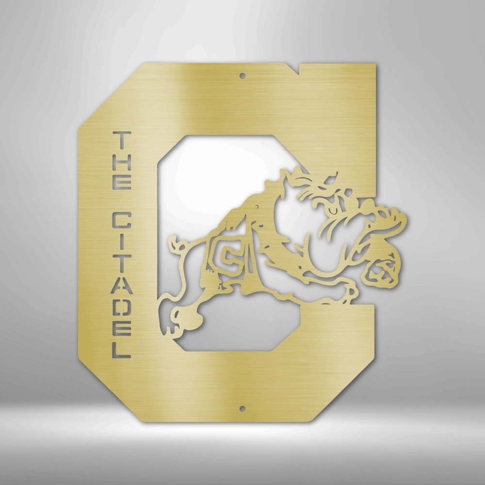 Citadel Bulldog Steel Sign - Custom Metal Wall Art for Dog Lovers - Stylinsoul