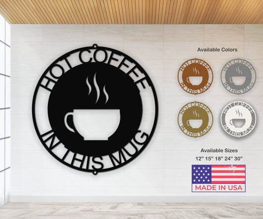 Coffee Bar Metal Sign - Housewarming Gift - Kitchen Wall Decor - New Home Metal Wall Art - Stylinsoul