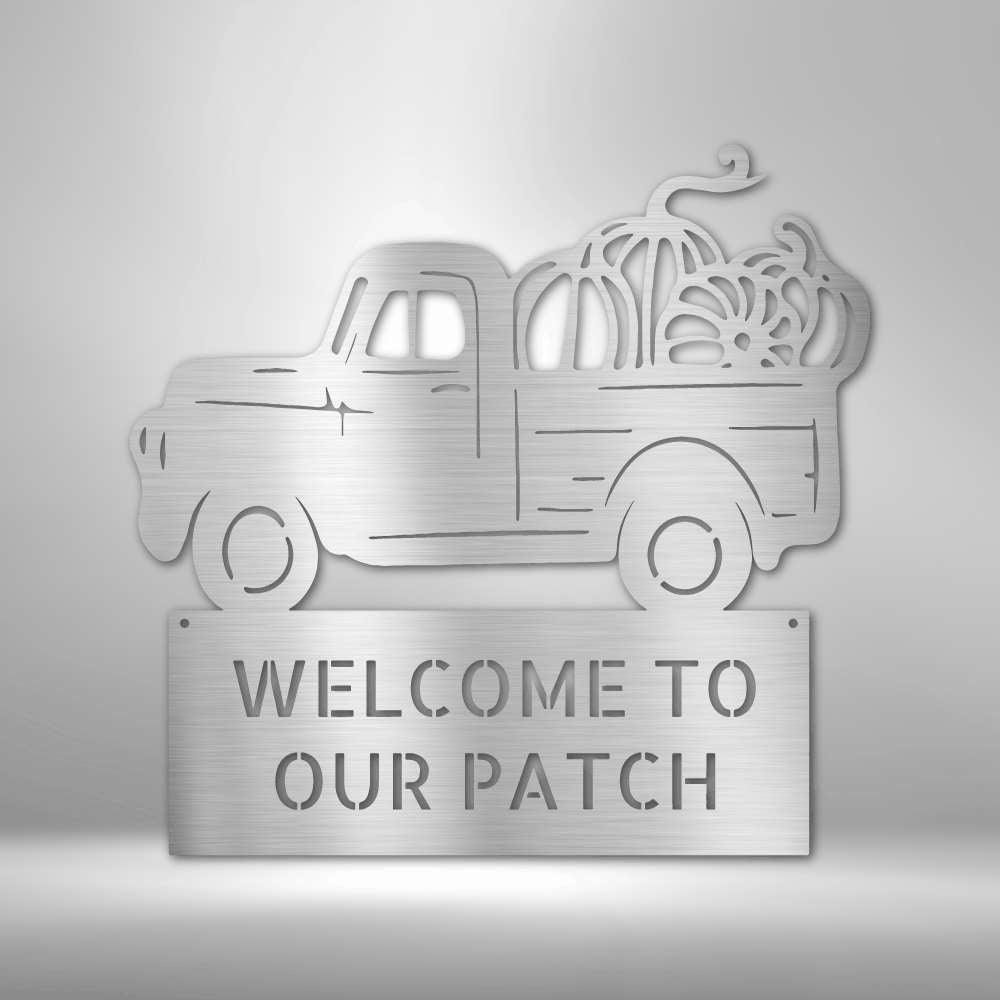 Country Truck Monogram Steel Sign - Personalized Metal Wall Art for Country Home Decor - Stylinsoul