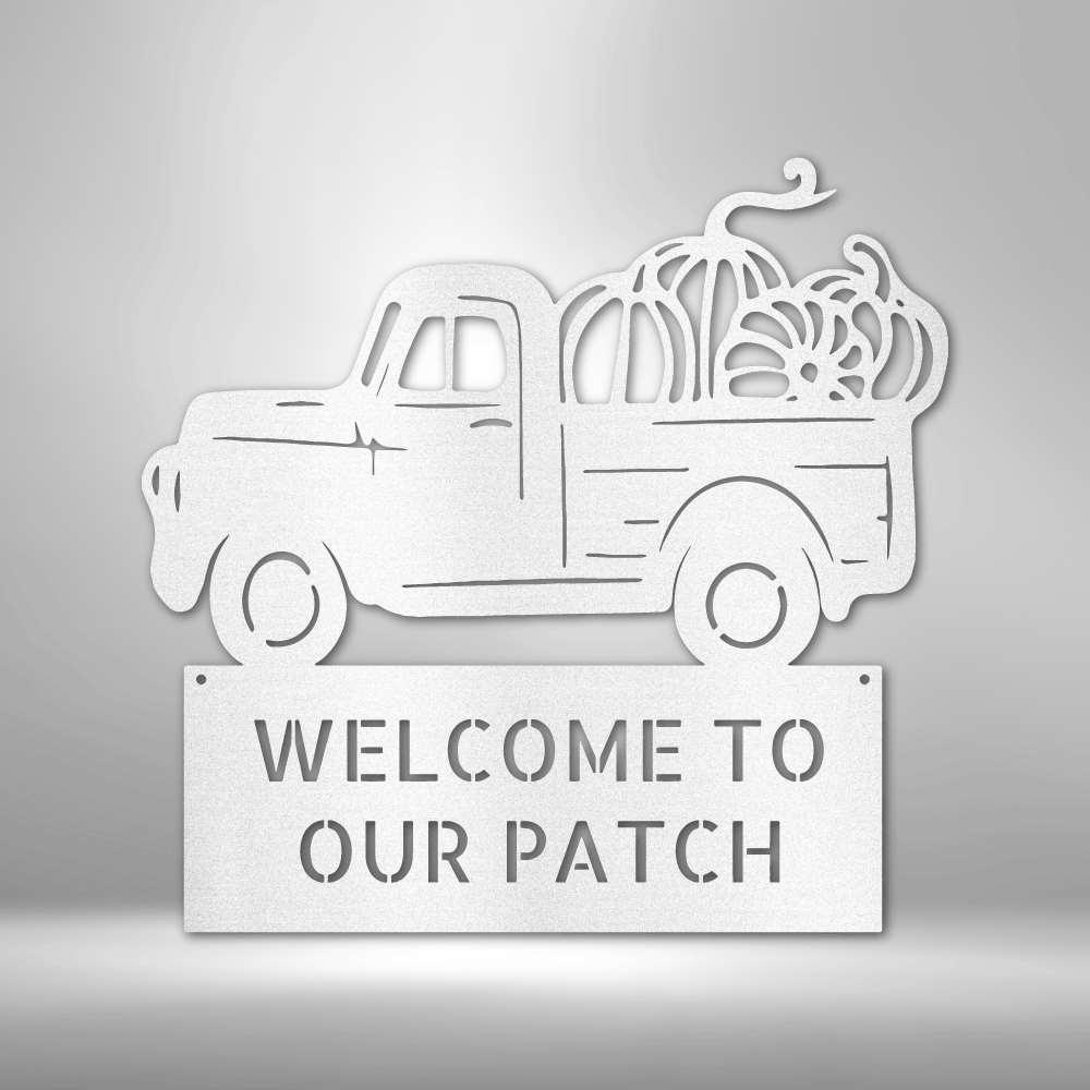 Country Truck Monogram Steel Sign - Personalized Metal Wall Art for Country Home Decor - Stylinsoul
