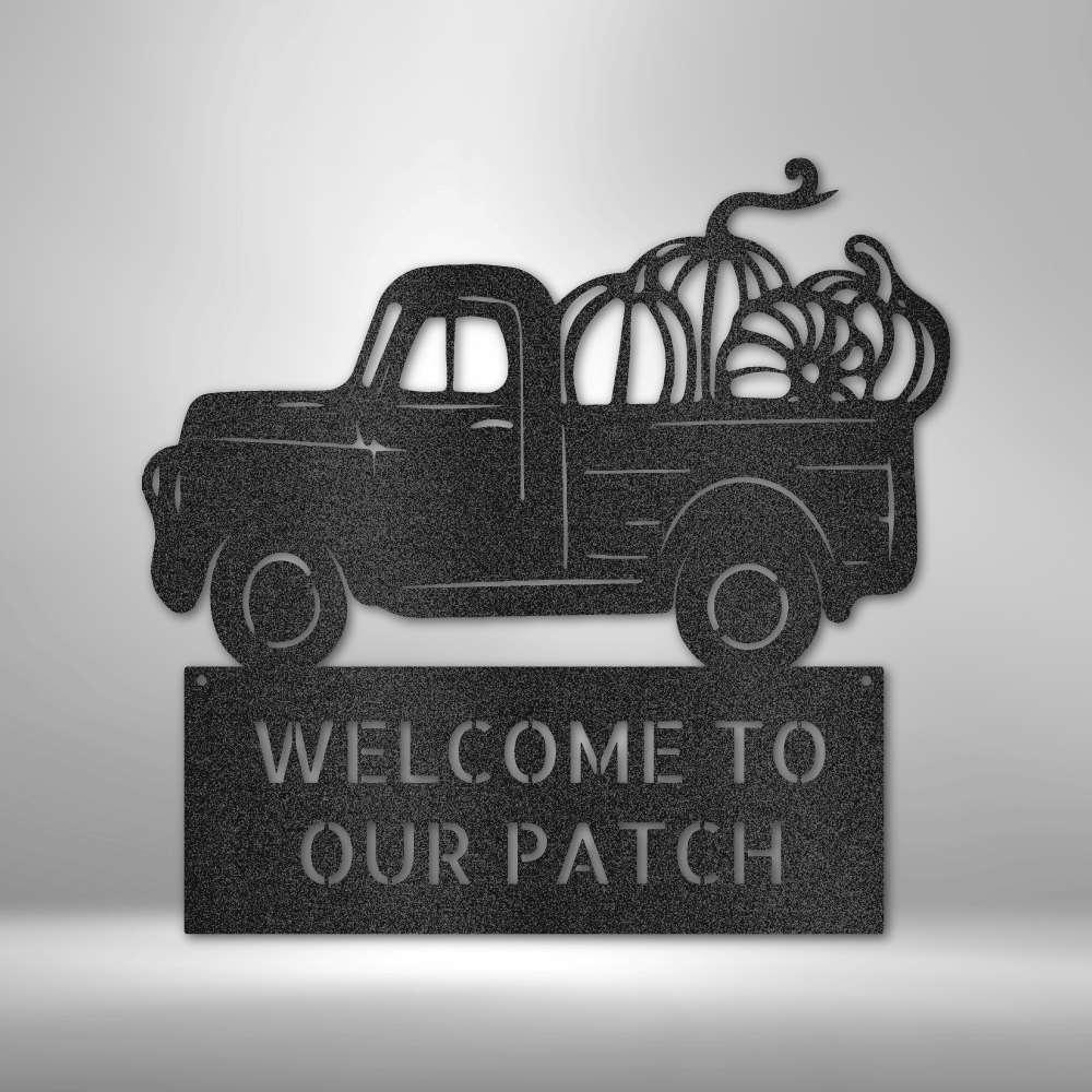 Country Truck Monogram Steel Sign - Personalized Metal Wall Art for Country Home Decor - Stylinsoul