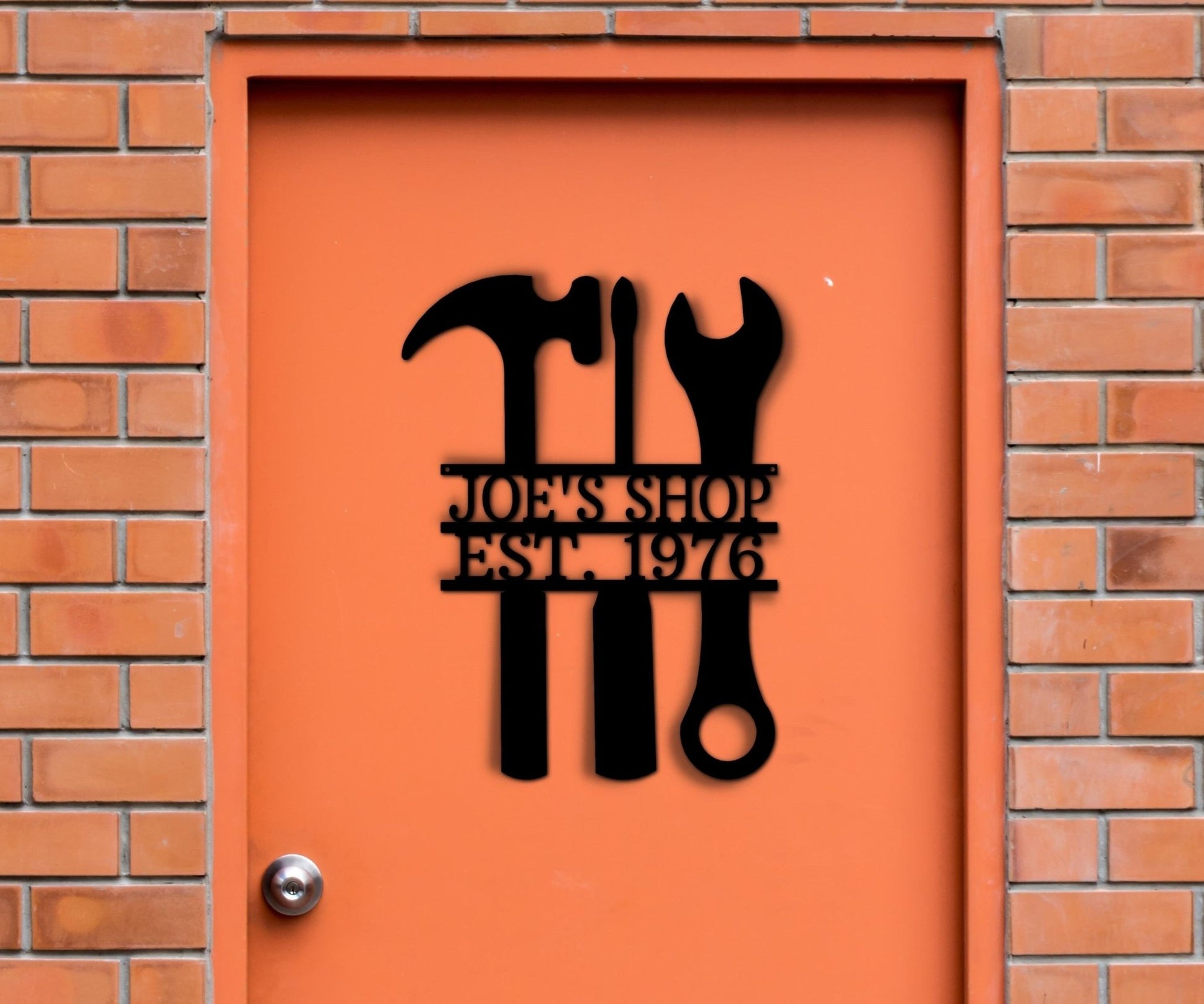 Custom Garage Metal Sign For Dad Workshop - Gift for Mechanic - Mancave Wall Art - Stylinsoul