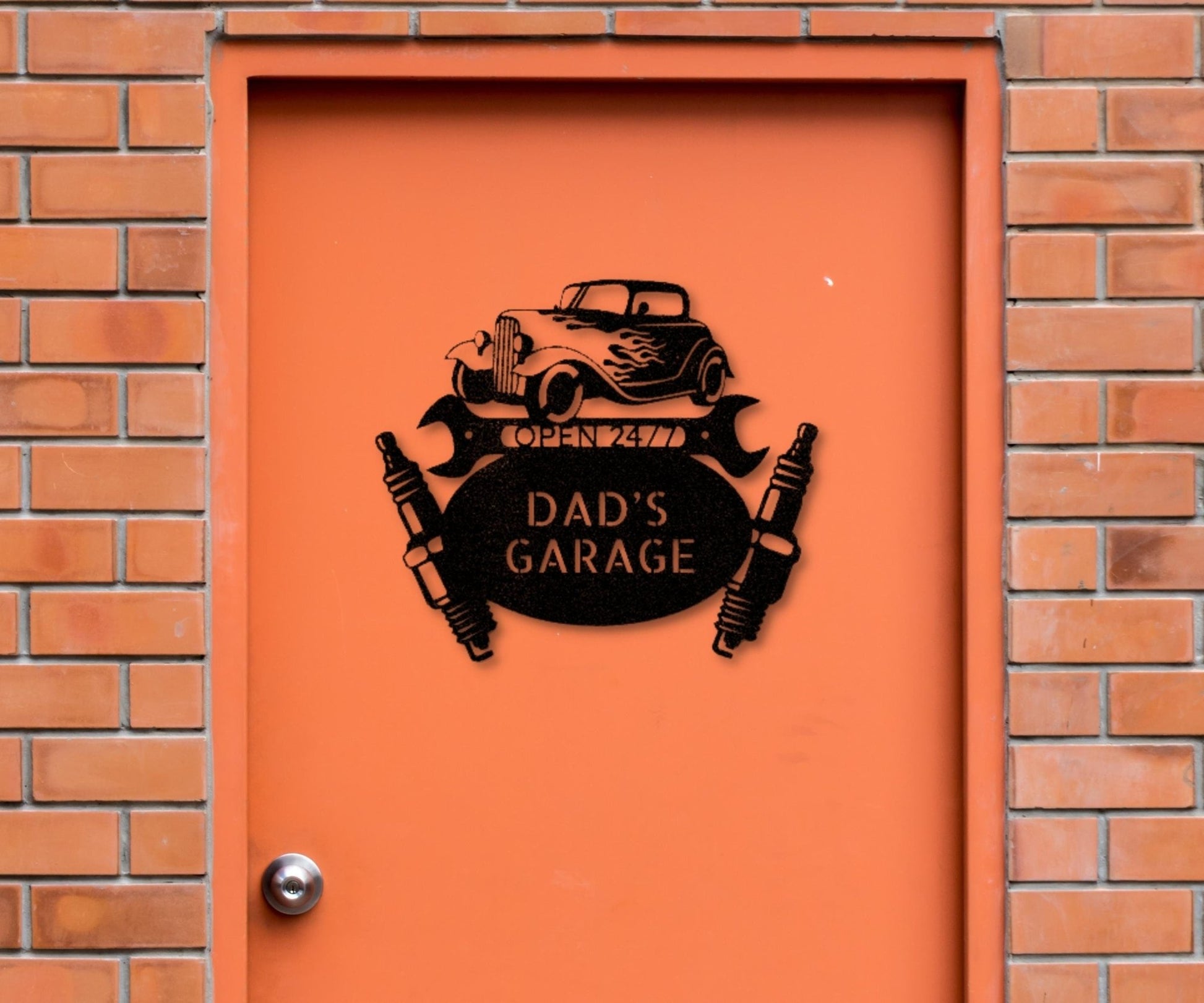Custom Garage Sign - Personalized Metal Wall Art for Hot Rod Enthusiasts - Stylinsoul