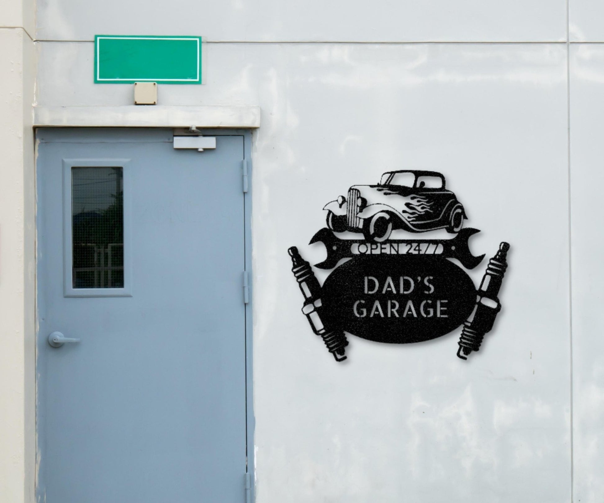 Custom Garage Sign - Personalized Metal Wall Art for Hot Rod Enthusiasts - Stylinsoul