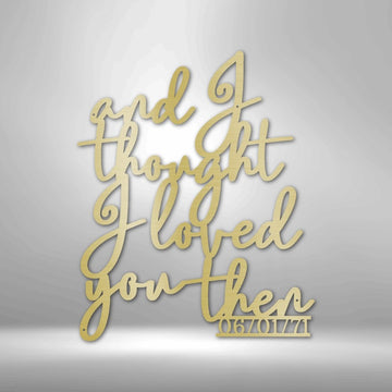 Ever Growing Love Steel Sign - Personalized Metal Wall Art for Romantic Home Decor - Stylinsoul