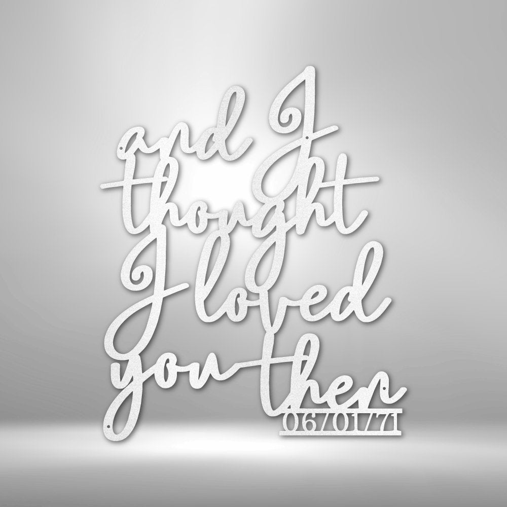 Ever Growing Love Steel Sign - Personalized Metal Wall Art for Romantic Home Decor - Stylinsoul