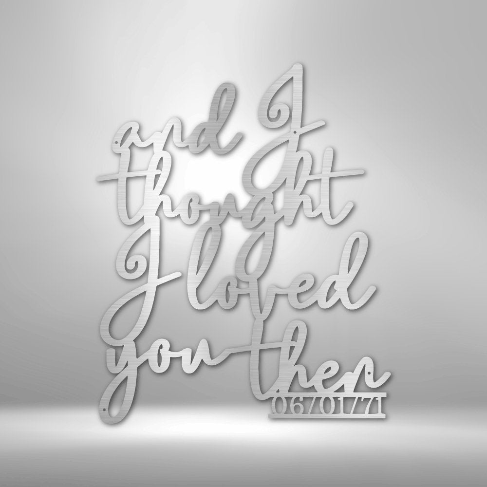 Ever Growing Love Steel Sign - Personalized Metal Wall Art for Romantic Home Decor - Stylinsoul