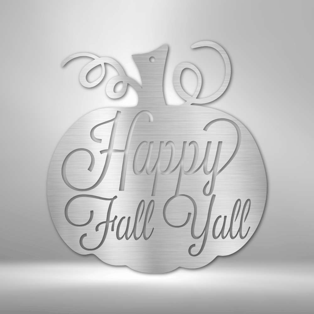 Fall Pumpkin - Rustic Steel Sign for Autumn Decor - Stylinsoul