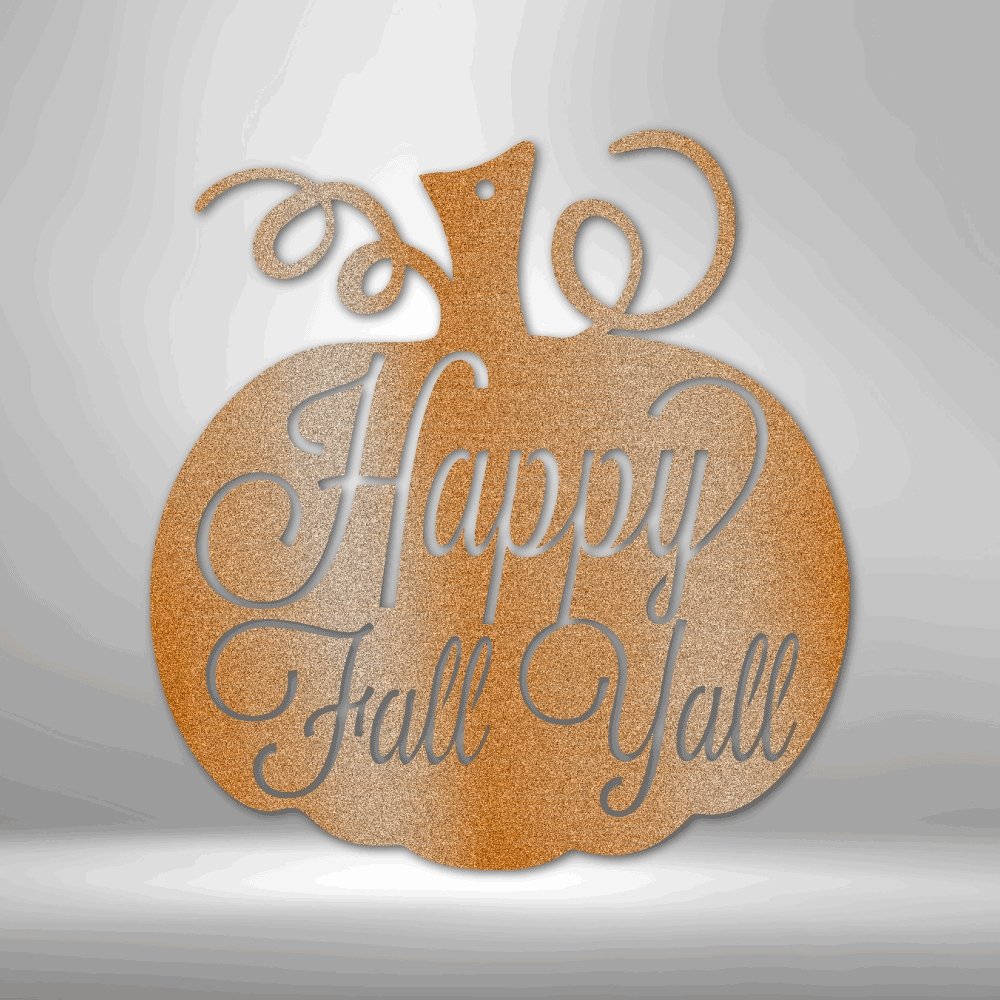 Fall Pumpkin - Rustic Steel Sign for Autumn Decor - Stylinsoul