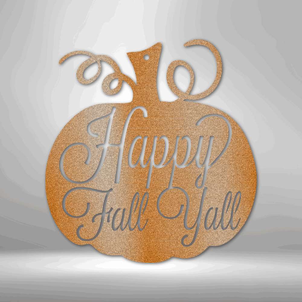 Fall Pumpkin - Rustic Steel Sign for Autumn Decor - Stylinsoul