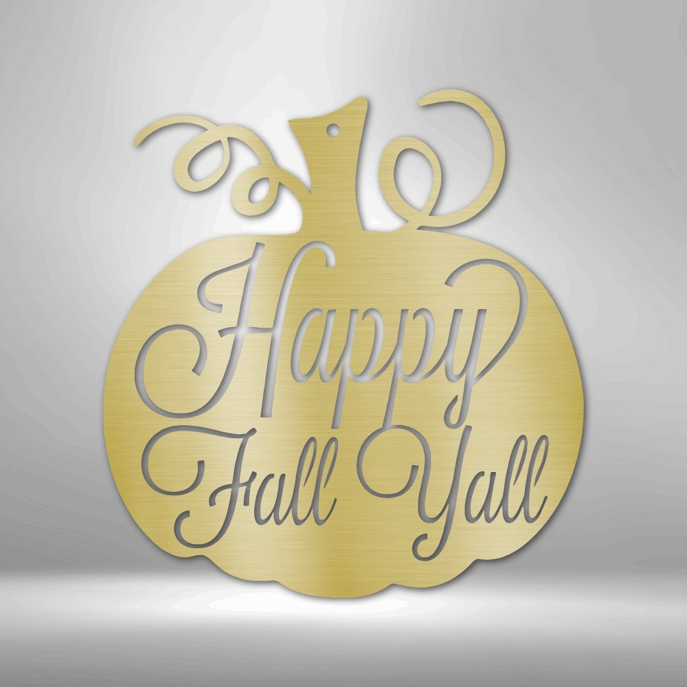 Fall Pumpkin - Rustic Steel Sign for Autumn Decor - Stylinsoul