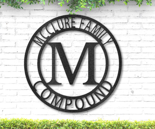 Family Name Sign - Housewarming Gift - Personalized Metal Wall Art for Couples - Stylinsoul