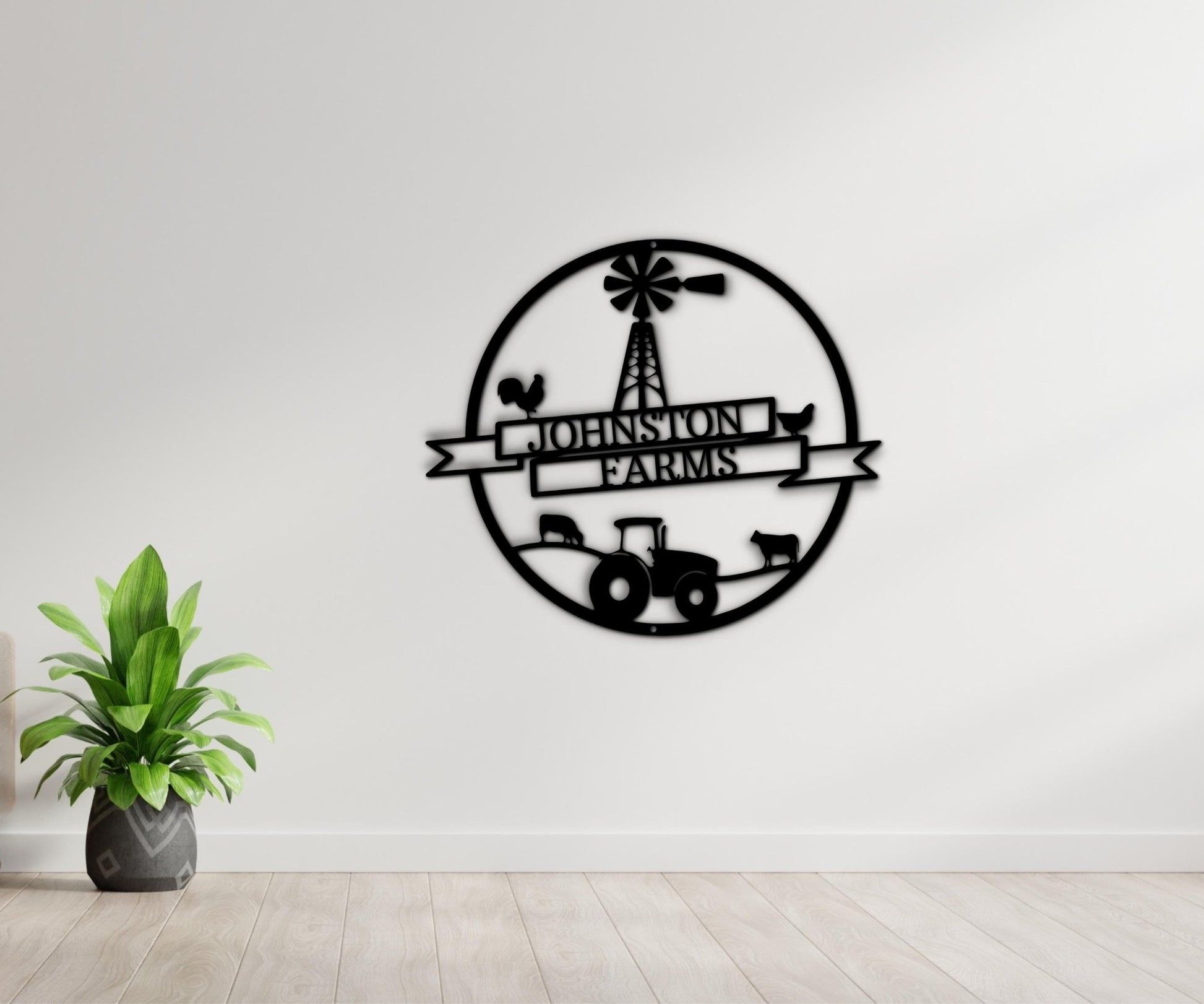 Farm Entrance Sign - Outdoor Ranch Name Wall Art for Farmhouse Decor - Stylinsoul
