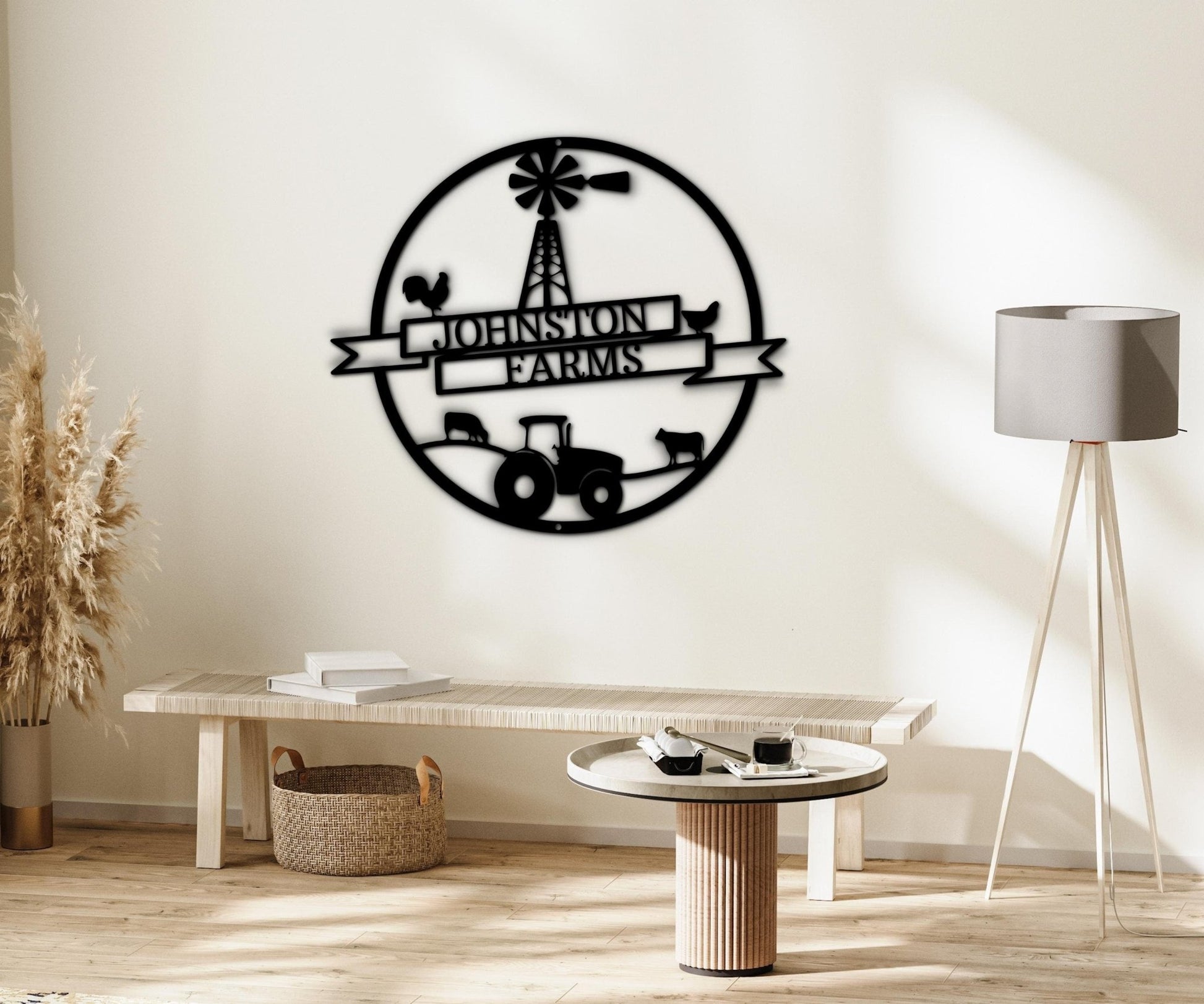 Farm Entrance Sign - Outdoor Ranch Name Wall Art for Farmhouse Decor - Stylinsoul