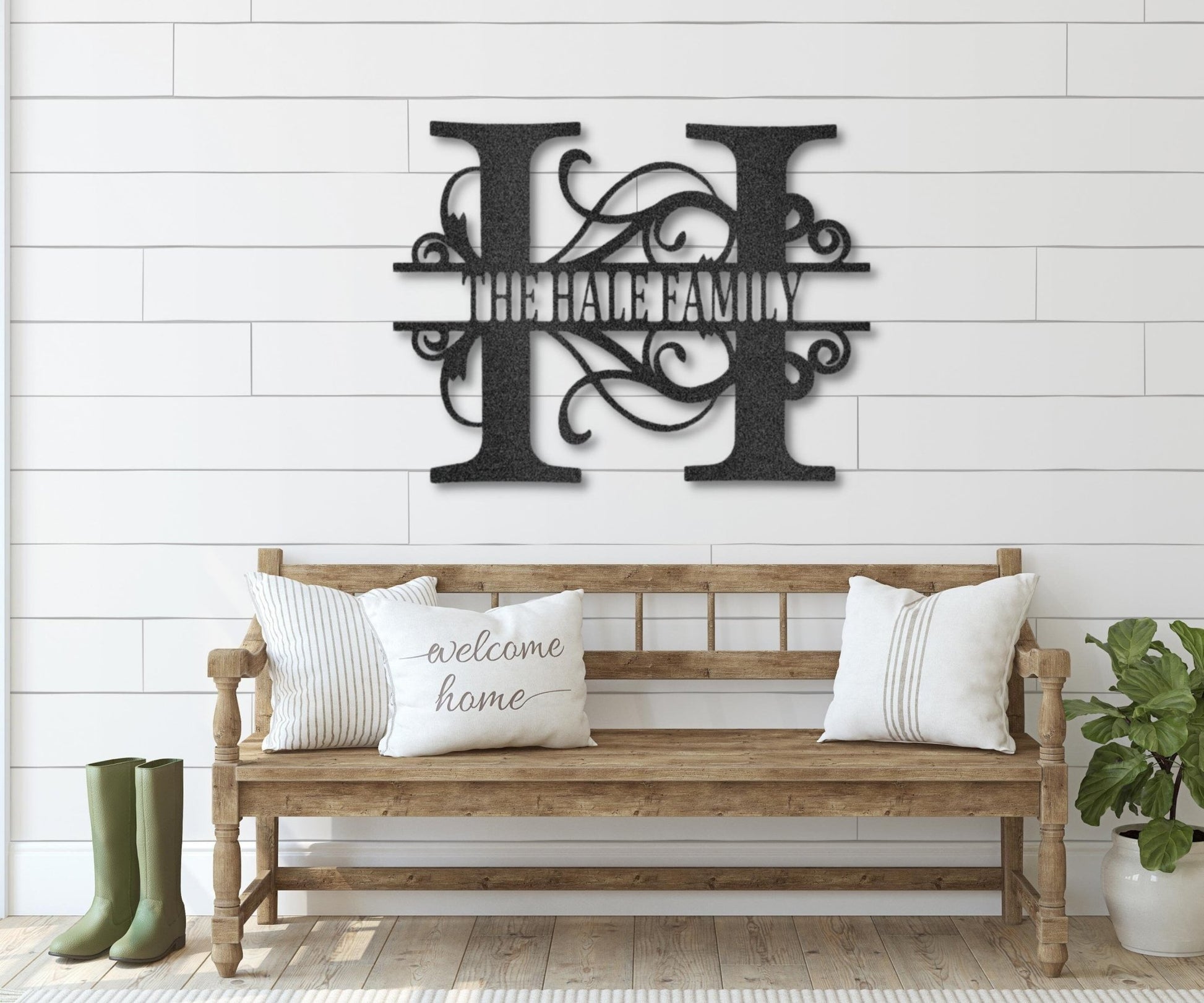 Farmhouse Last Name Sign - Family Name Sign - Housewarming Farmhouse Decor - Stylinsoul