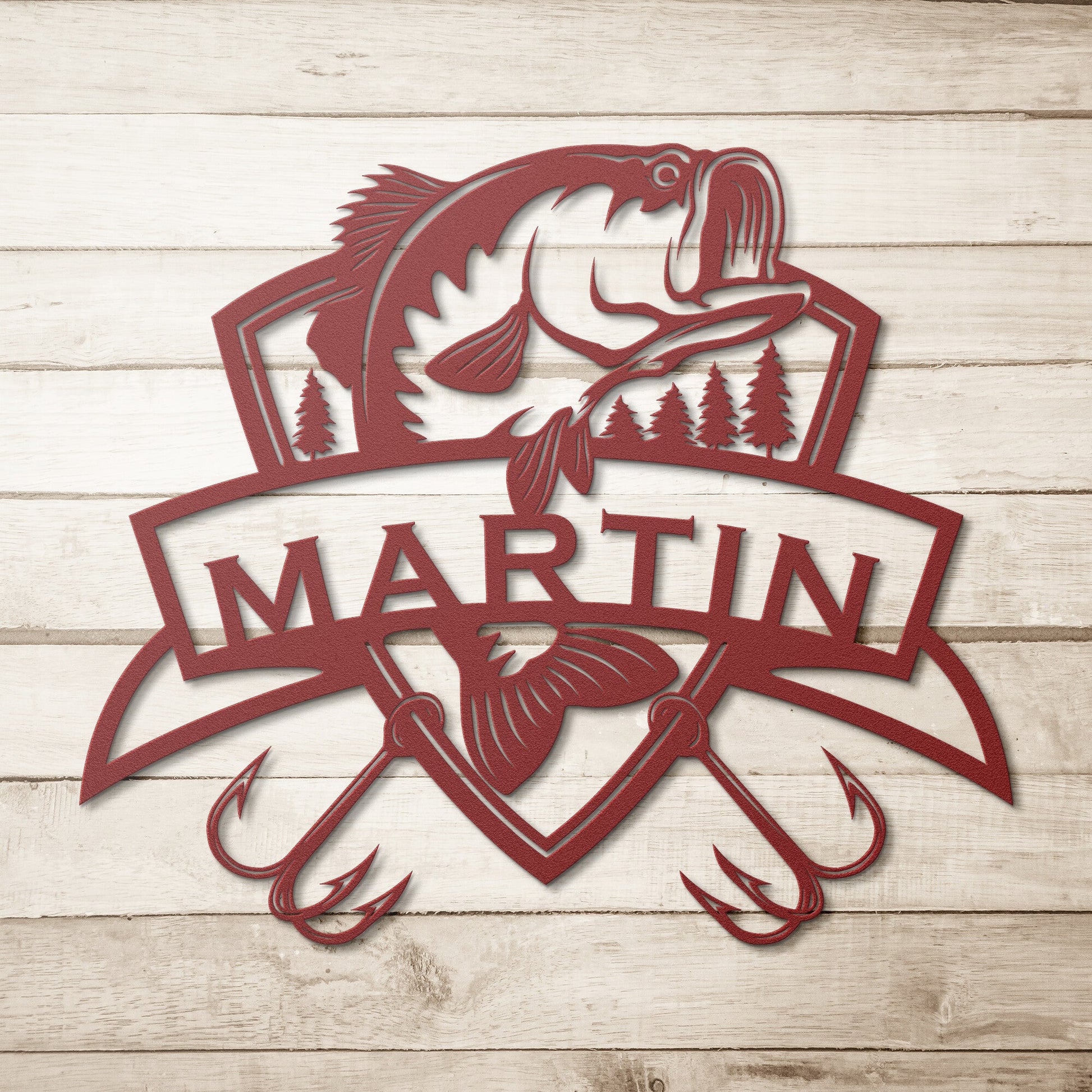 Fishing Gifts For Men - Fishing Metal Wall Art For Dad, Husband Or Him - Stylinsoul