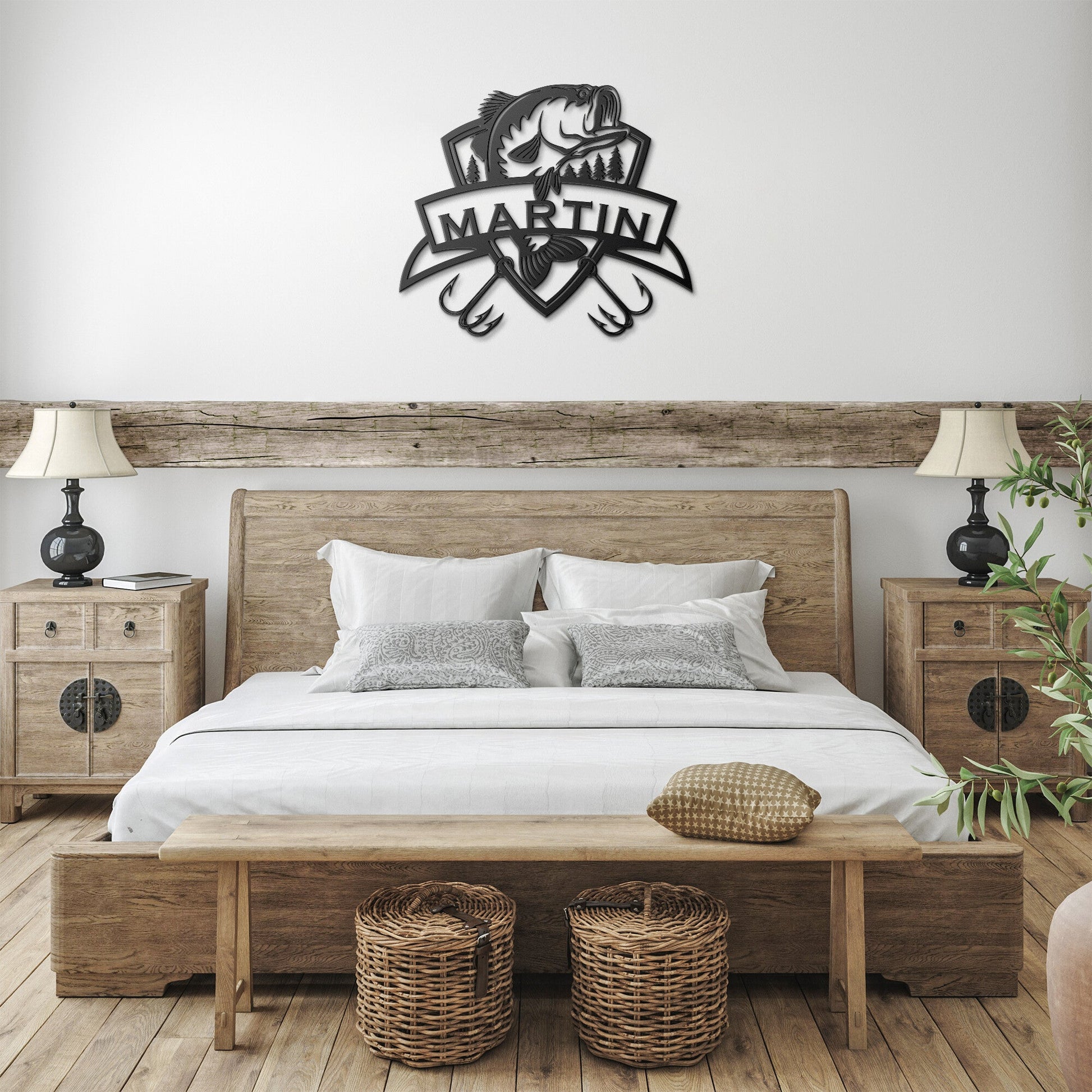 Fishing Gifts For Men - Fishing Metal Wall Art For Dad, Husband Or Him - Stylinsoul