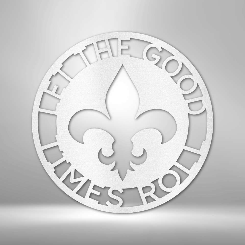 Fleur De Lis Ring Monogram - Personalized Steel Sign with Classic Elegance - Stylinsoul