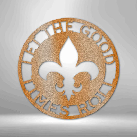 Fleur De Lis Ring Monogram - Personalized Steel Sign with Classic Elegance - Stylinsoul