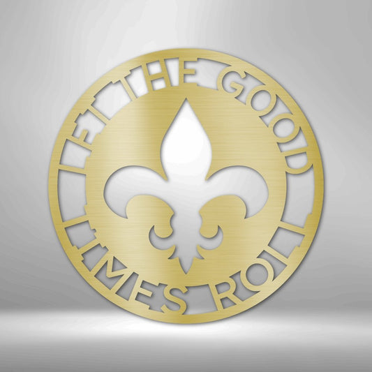 Fleur De Lis Ring Monogram - Personalized Steel Sign with Classic Elegance - Stylinsoul