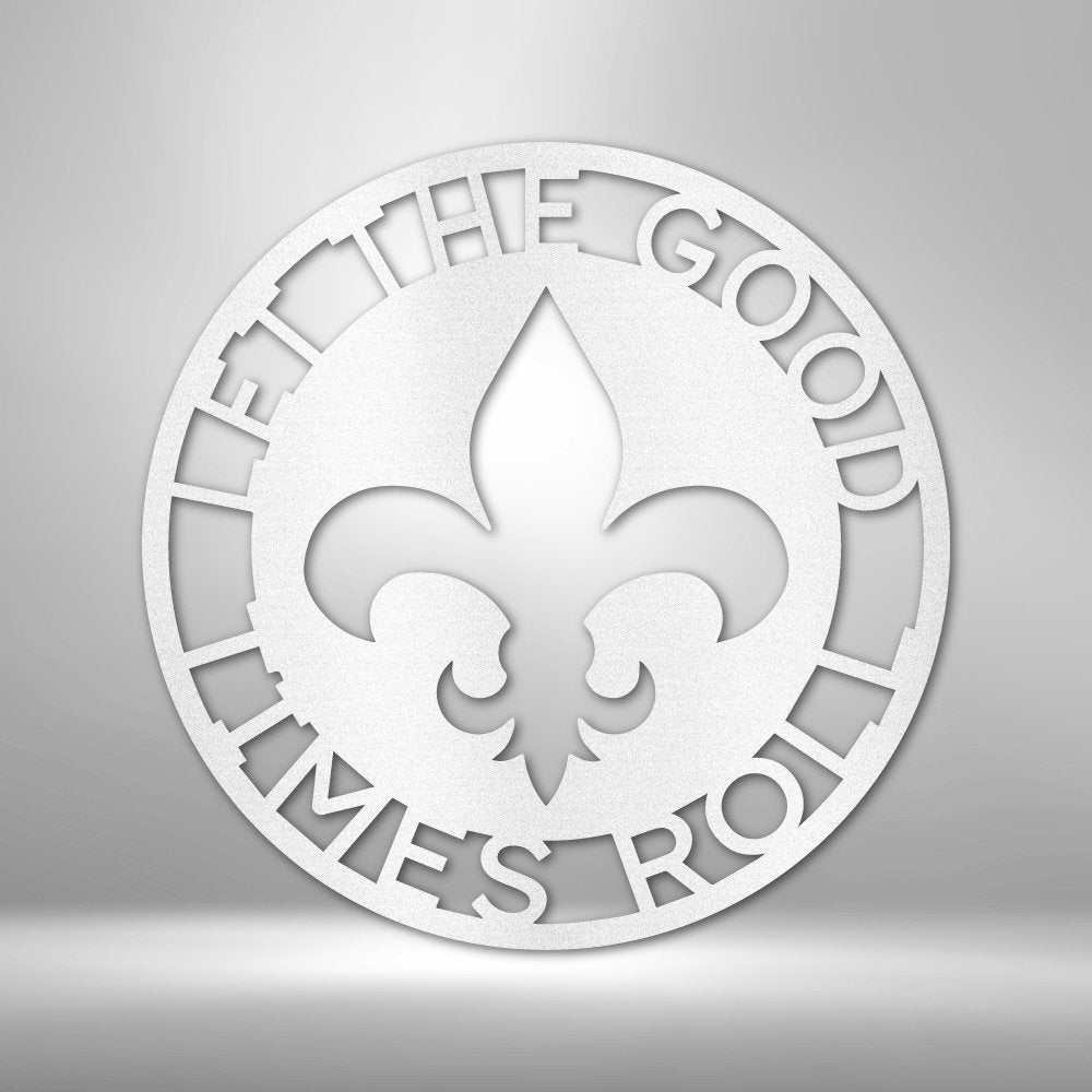Fleur De Lis Ring Monogram - Personalized Steel Sign with Classic Elegance - Stylinsoul