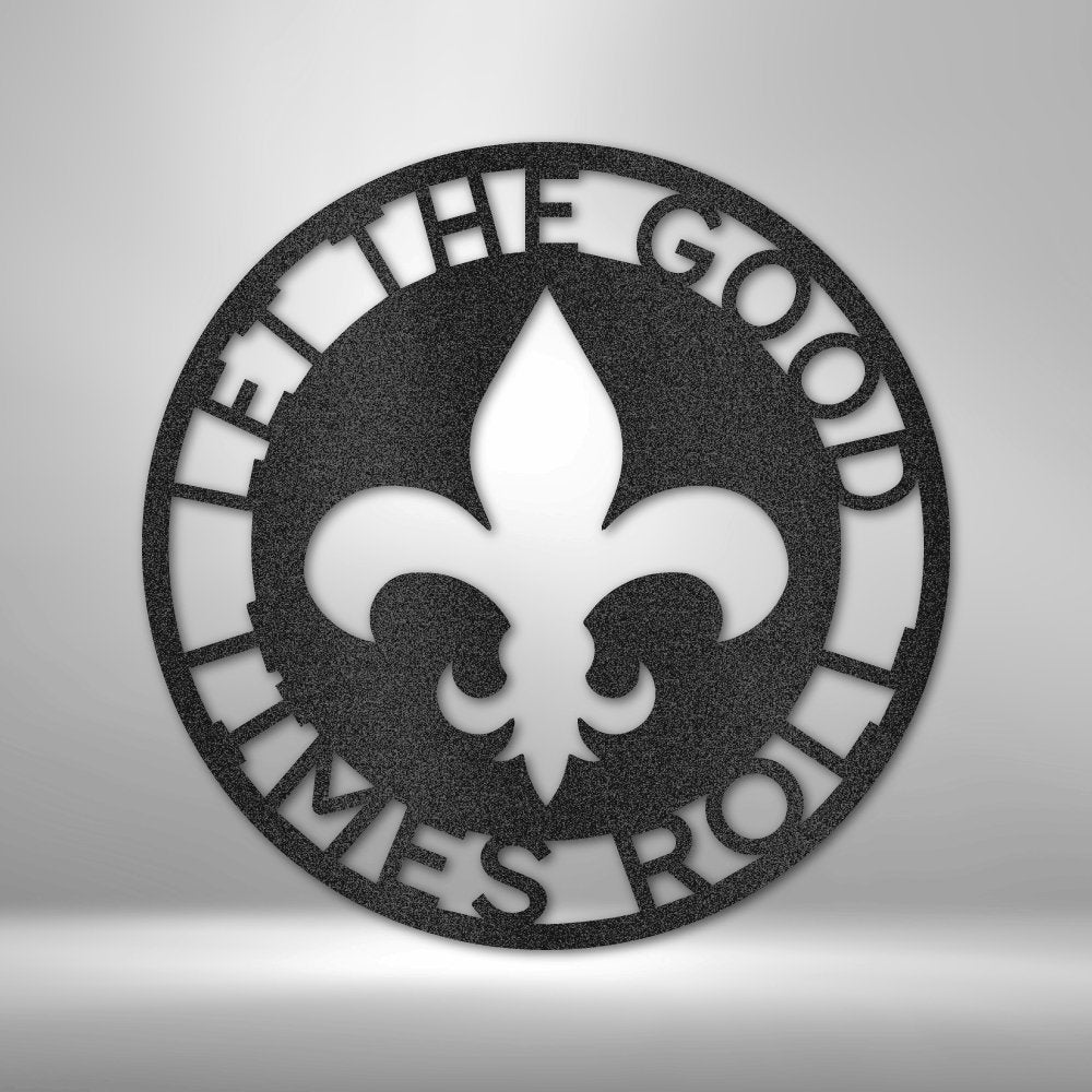 Fleur De Lis Ring Monogram - Personalized Steel Sign with Classic Elegance - Stylinsoul