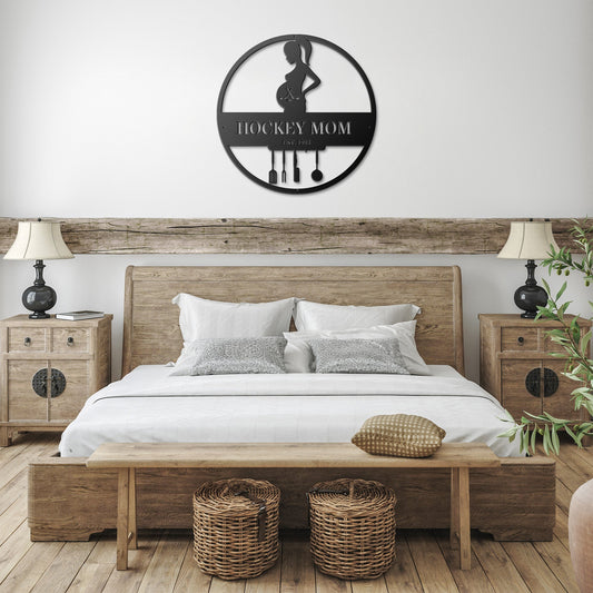 Hockey Mom - Custom Die Cut Metal Sign - Mothers Day Gift Home Decor - Stylinsoul