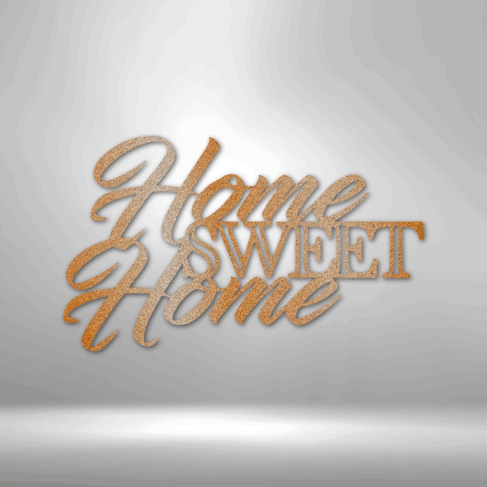 Home Sweet Home - Charming Steel Sign for Warm and Welcoming Spaces - Stylinsoul