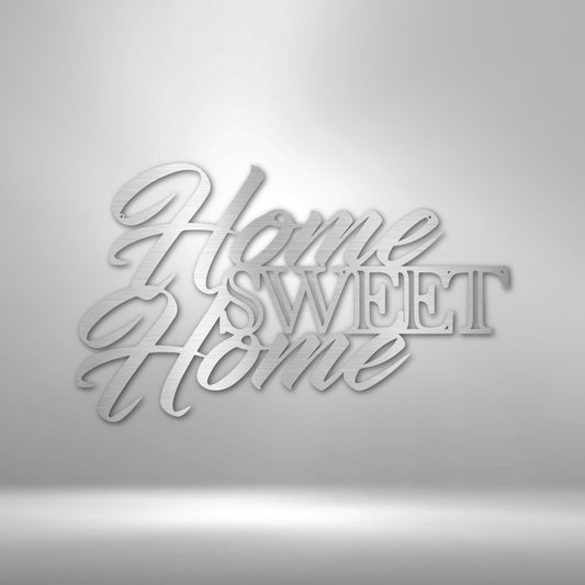 Home Sweet Home - Charming Steel Sign for Warm and Welcoming Spaces - Stylinsoul