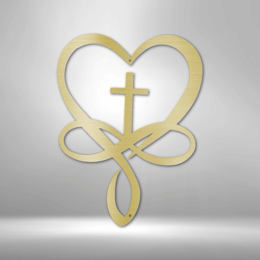 Infinite Love Sign - Couples Metal Wall Art for Unique Wedding and Christian Decor - Stylinsoul