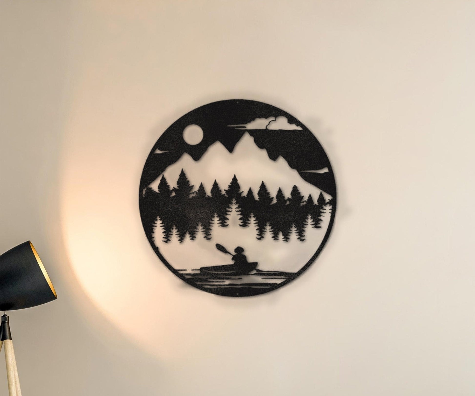 Metal Lakehouse Sign - Canoe The Wild - Outdoor Metal Wall Art for Lake House Decor - Stylinsoul