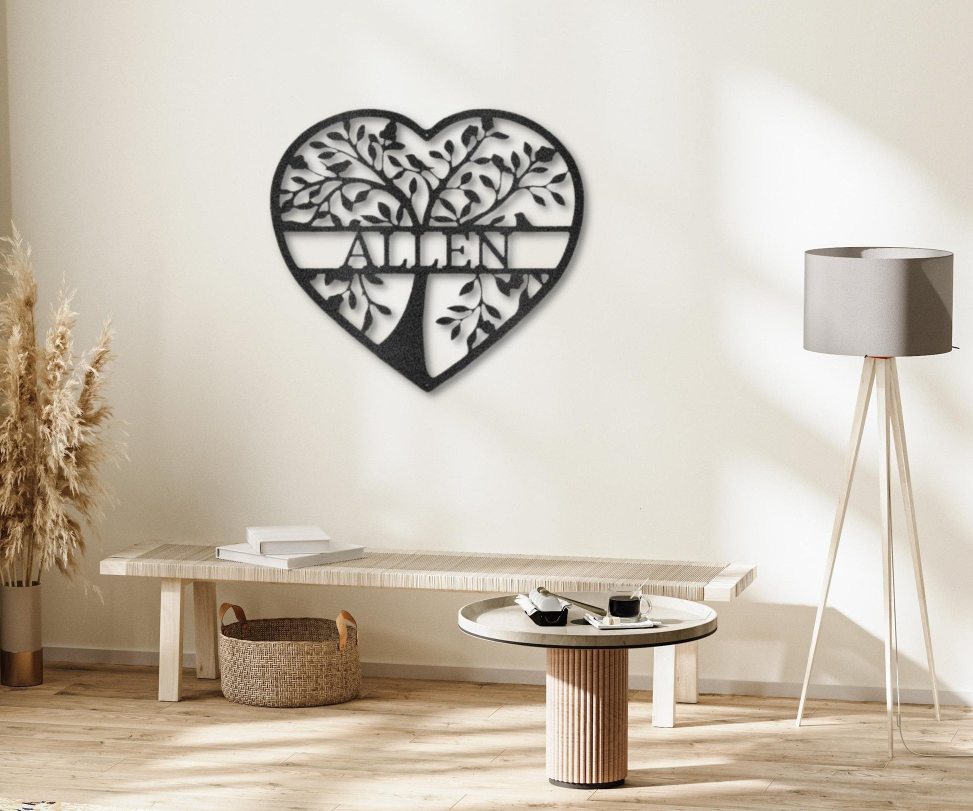 Metal Tree Wall Art - Family Metal Wall Sign - Personalized Family Gift for Home Decor - Stylinsoul