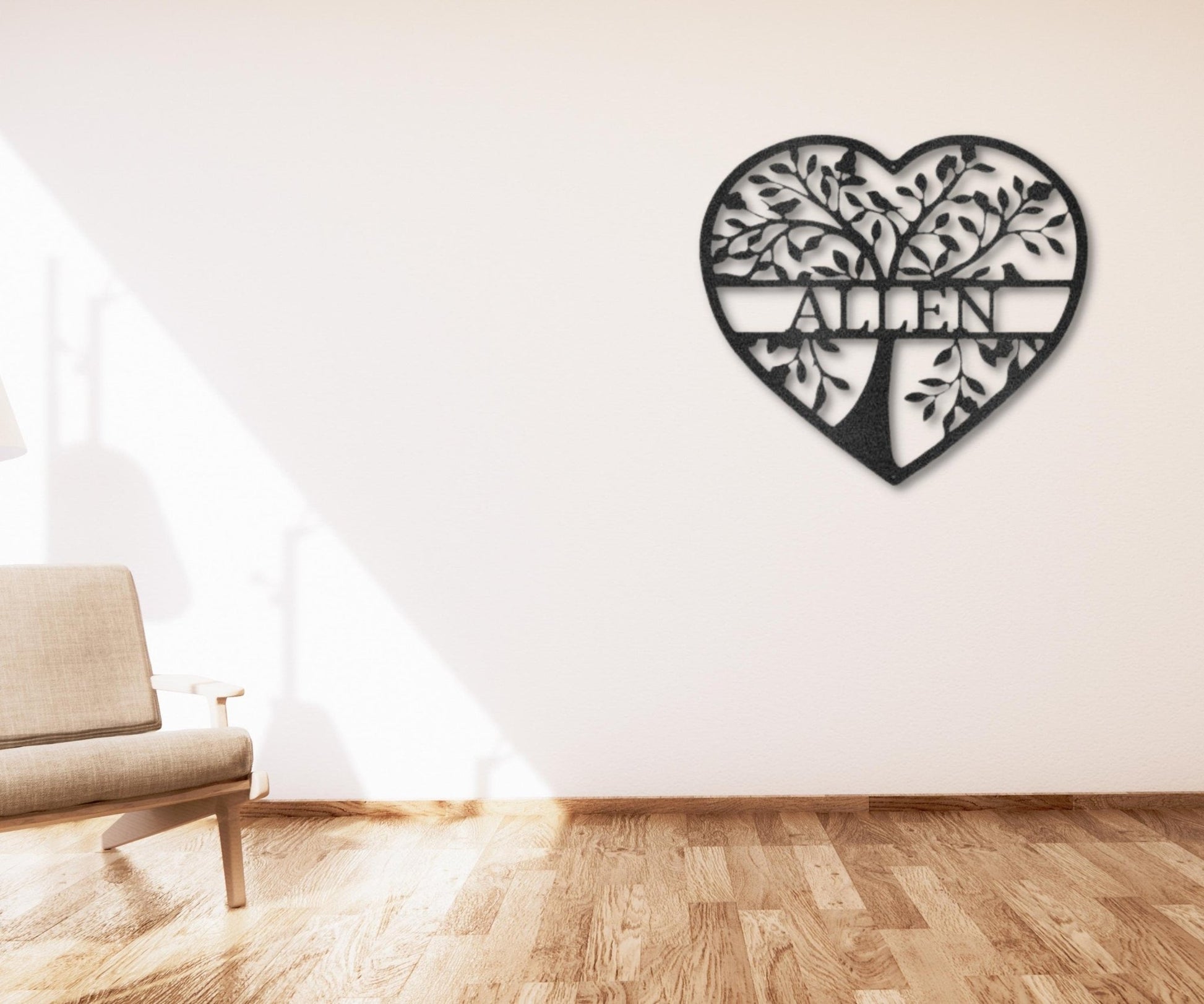 Metal Tree Wall Art - Family Metal Wall Sign - Personalized Family Gift for Home Decor - Stylinsoul