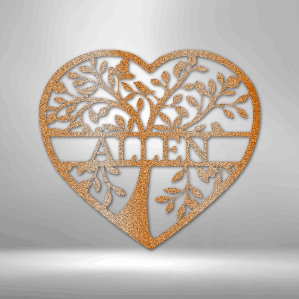 Metal Tree Wall Art - Family Metal Wall Sign - Personalized Family Gift for Home Decor - Stylinsoul