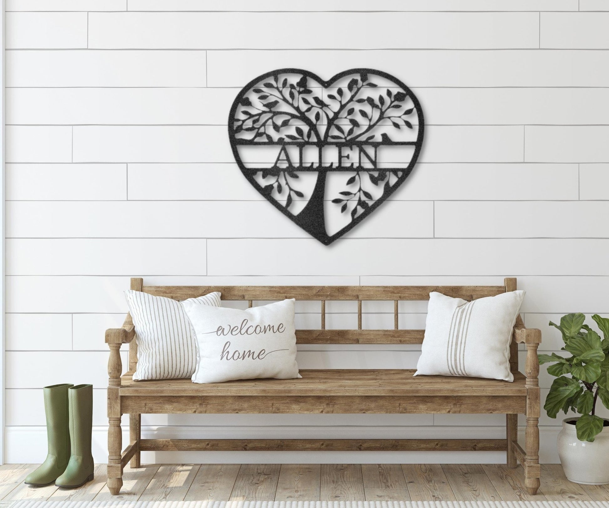 Metal Tree Wall Art - Family Metal Wall Sign - Personalized Family Gift for Home Decor - Stylinsoul