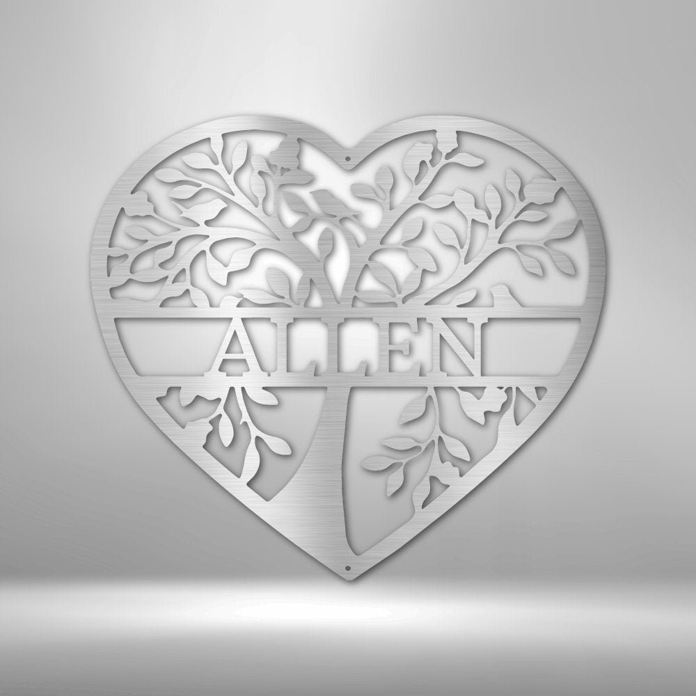 Metal Tree Wall Art - Family Metal Wall Sign - Personalized Family Gift for Home Decor - Stylinsoul