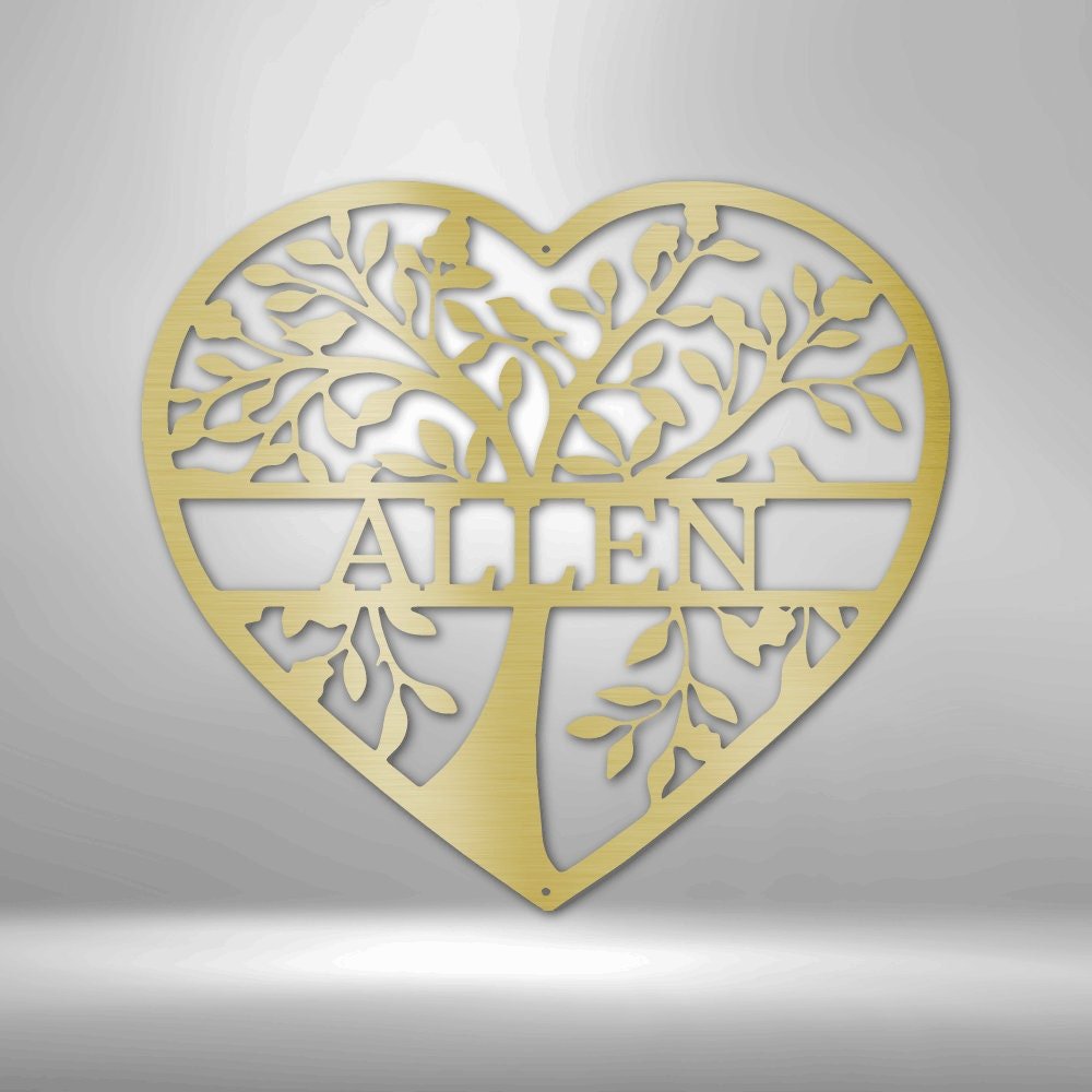 Metal Tree Wall Art - Family Metal Wall Sign - Personalized Family Gift for Home Decor - Stylinsoul