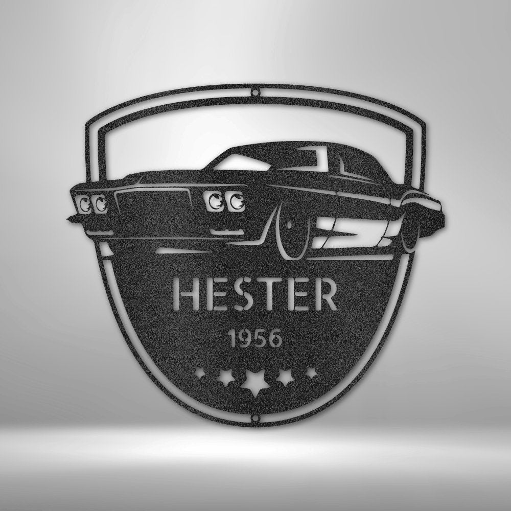 Restoration Master Monogram Steel Sign - Vintage Metal Wall Art for Classic Style - Stylinsoul