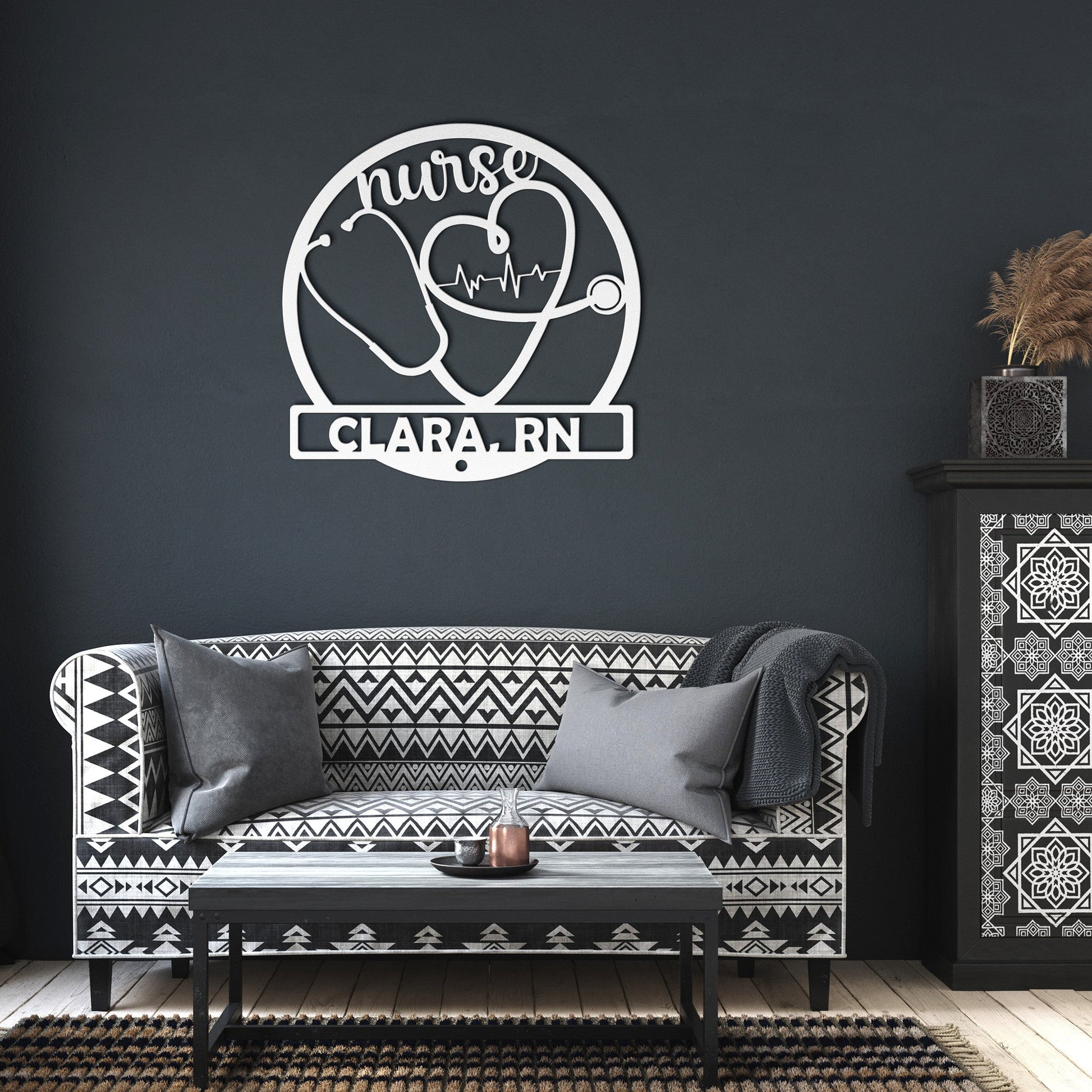 RN Gifts For Women Personalized Sign - Customizable Nurse Wall Art - Unique Gift for Registered Nurses - Stylinsoul