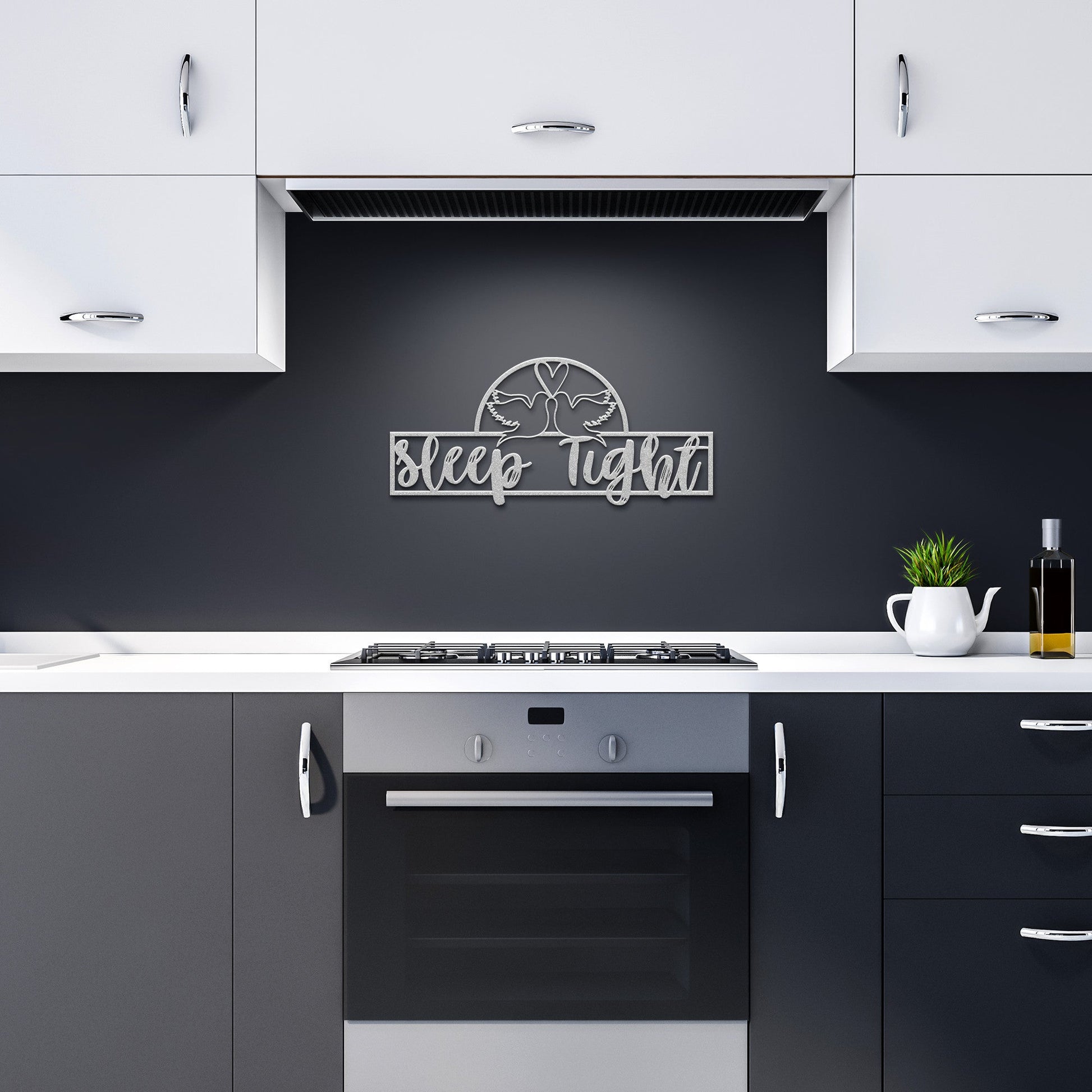 Sleep Tight Metal Sign: Beautiful Above Bed Art for Serene Nights - Stylinsoul