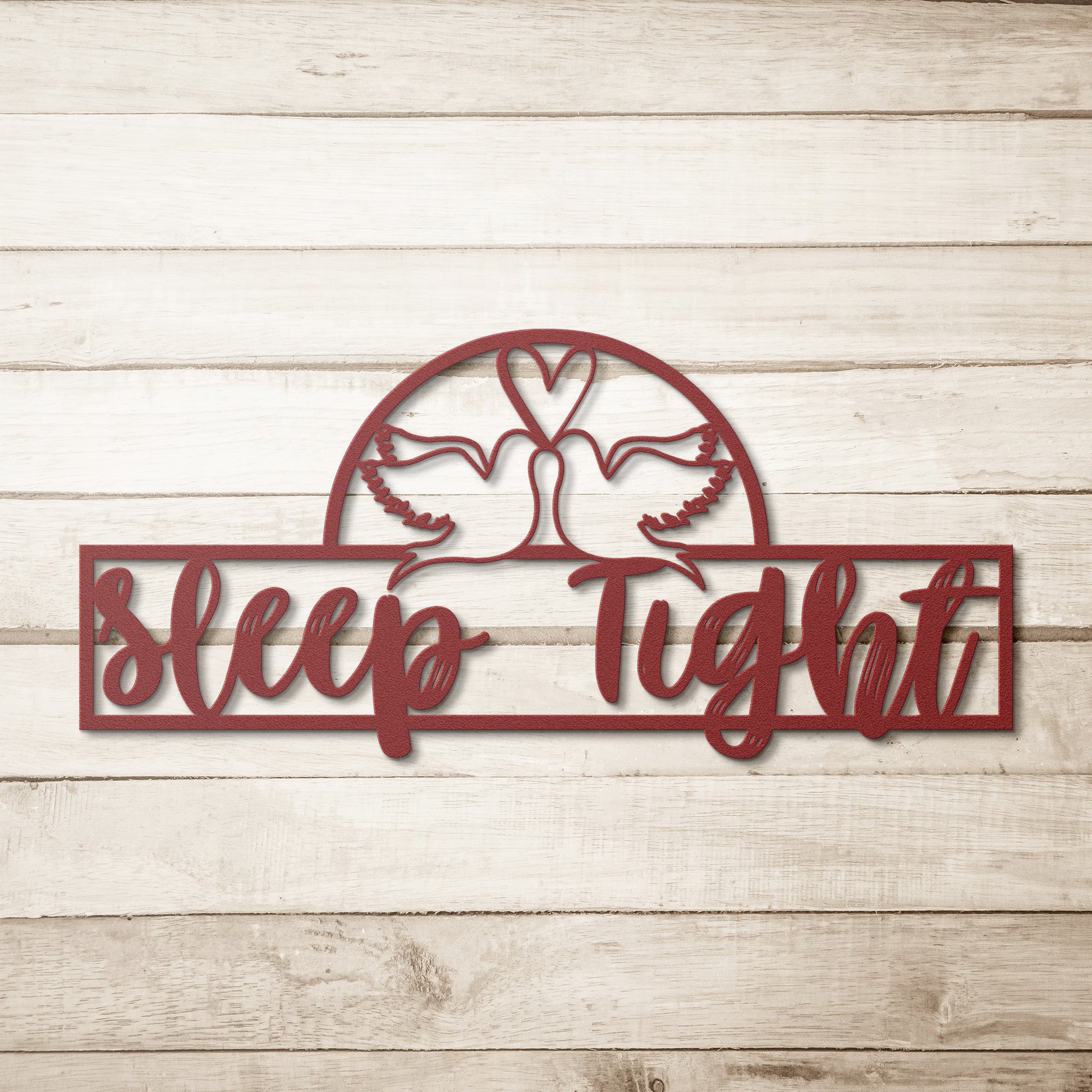 Sleep Tight Metal Sign: Beautiful Above Bed Art for Serene Nights - Stylinsoul
