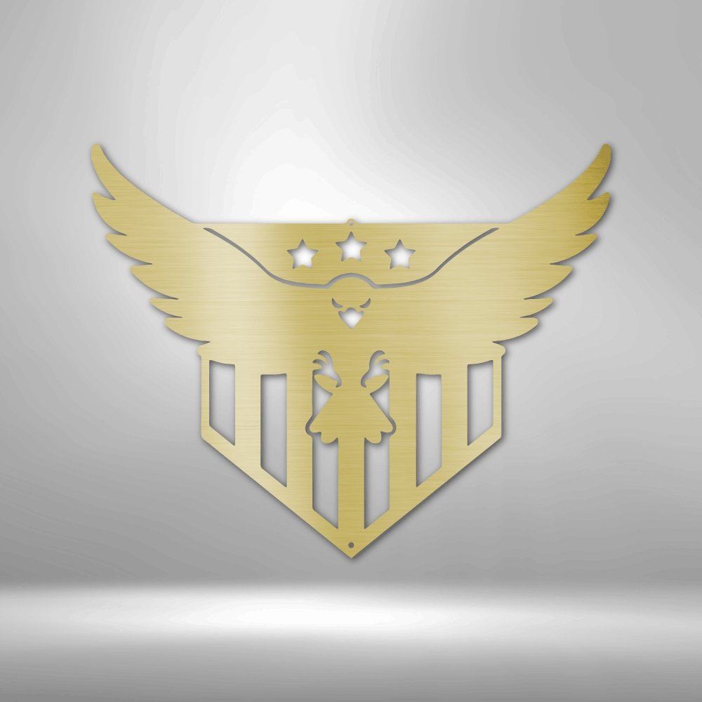 Swooping Eagle Steel Sign - Majestic Metal Wall Art for Wildlife Enthusiasts - Stylinsoul