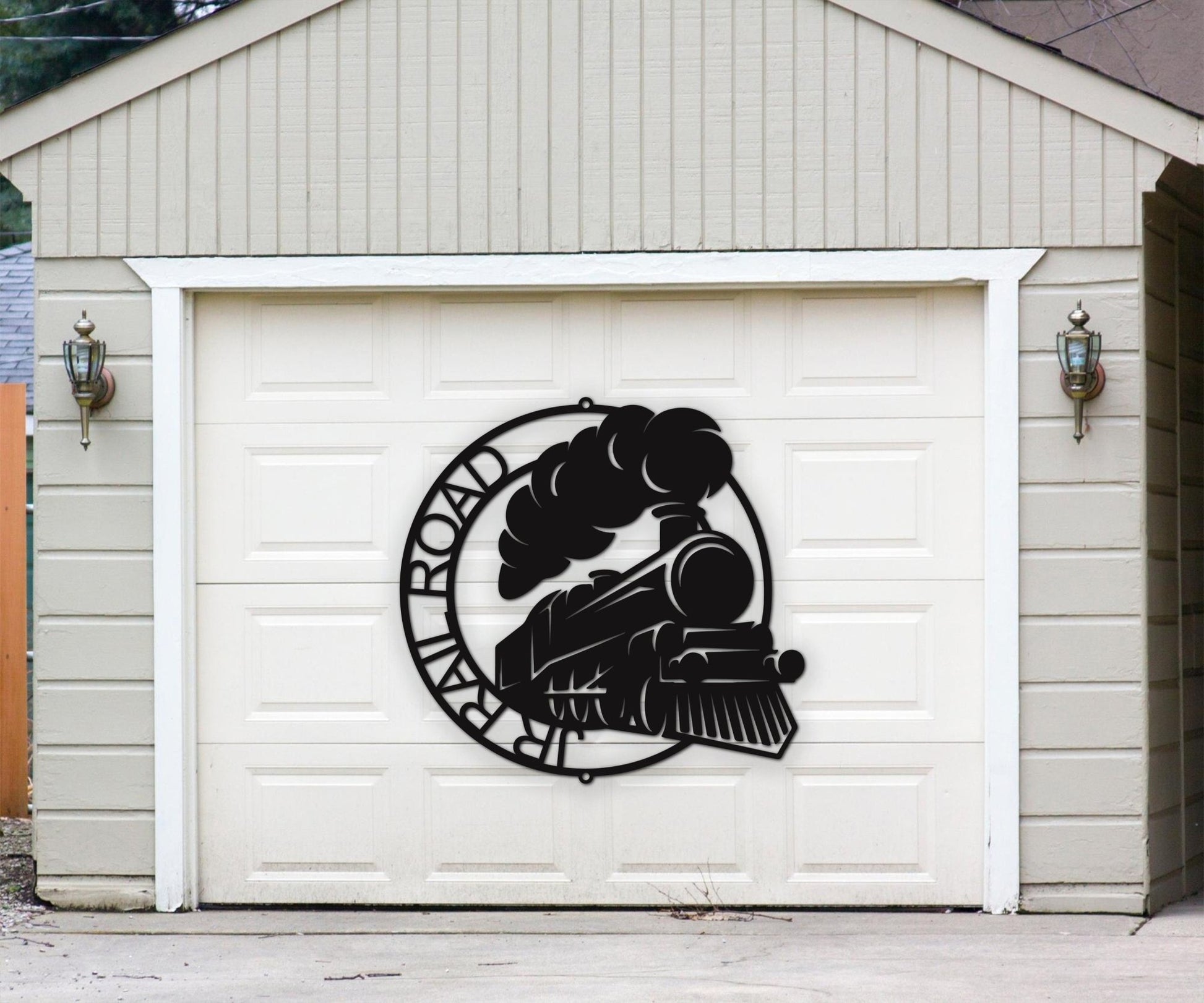 Train Metal Sign - Railroad Gifts for Train Enthusiasts - Custom Name Train Outdoor Sign - Stylinsoul