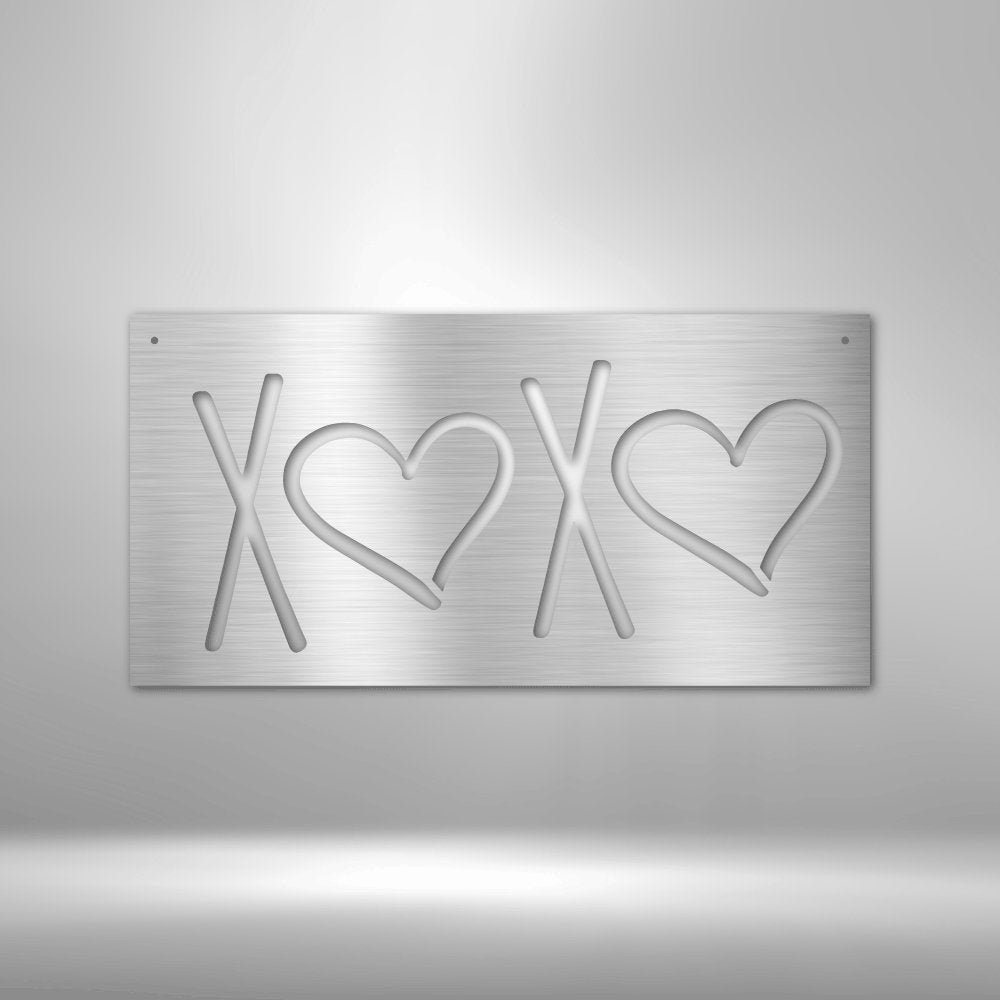 XOXO Steel Sign - Express Your Love with Stylish Wall Art - Stylinsoul