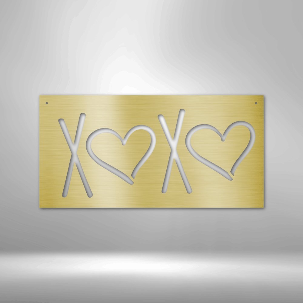 XOXO Steel Sign - Express Your Love with Stylish Wall Art - Stylinsoul