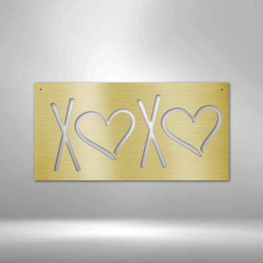 XOXO Steel Sign - Express Your Love with Stylish Wall Art - Stylinsoul