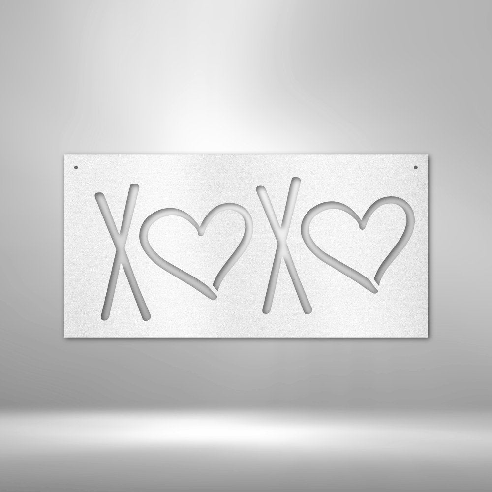 XOXO Steel Sign - Express Your Love with Stylish Wall Art - Stylinsoul